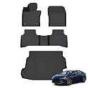 Floor Mats &amp; Cargo Liner for 2023 2024 2025 2026 Toyota Prius &amp; Prius Prime (PHEV) All Weather Automotive TPE Floor Liners Set Anti-Slip Waterproof Accessories (Car Mats+Trunk Mat)