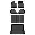 Floor Mats &amp; Cargo Liner for 2025 2026 MINI Countryman (Not for SE/Electric Models) with Backrest Mat All Weather Automotive TPE Floor Liners Set Anti-Slip Waterproof Countryman Accessories