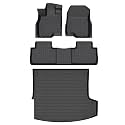 Floor Mats &amp; Cargo Liner for Acura RDX 2019-2026 All Weather Automotive TPE Floor Liners Set Anti-Slip Waterproof Accessories (Car Mats+Trunk Mat)
