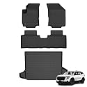 Floor Mats &amp; Cargo Liner for GMC Terrain 2018-2024/Chevy Equinox 2018-2024(Not for EV) All Weather Automotive TPE Set Anti-Slip Floor Liners Accessories (Car Mats+Trunk Mat) Black