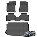 Floor Mats &amp; Cargo Liner for Hyundai Venue 2020-2026 (Cargo Mat Only for Upper Position) All Weather Automotive TPE Floor Liners Set Anti-Slip Waterproof Accessories (Car Mats+Trunk Mat)