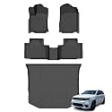 Floor Mats &amp; Cargo Liner for Jeep Grand Cherokee 2016-2021 &amp; Grand Cherokee WK 2022 2023 (Non L) All Weather Automotive TPE Floor Liners Set Anti-Slip Waterproof Accessories