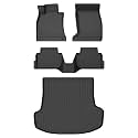 Floor Mats &amp; Cargo Liner for Kia Stinger AWD 2018-2024 All Weather Automotive TPE Floor Liners Set Anti-Slip Waterproof Accessories (Car Mats+Trunk Mat)