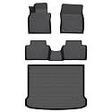 Floor Mats &amp; Cargo Liner for Mazda 3 FWD 2019-2026 (Only Hatchback) All Weather Automotive TPE Liners Set Anti-Slip Waterproof Floor Liners Accessories (Car Mats+Trunk Mat)