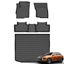 Floor Mats &amp; Cargo Liner for Mitsubishi Outlander Sport 2011-2025 2026, All Weather Automotive TPE Floor Liners Set Anti-Slip Waterproof Accessories (Car Mats+Trunk Mat) Black