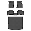 Floor Mats &amp; Cargo Liner for Range Rover Velar 2021-2025 2026, All Weather Automotive TPE Floor Liners Set Anti-Slip Waterproof Accessories (Car Mats+Trunk Mat) Black