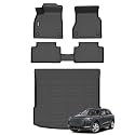 Floor Mats &amp; Cargo Mats Set Fit Audi Q6 e-tron &amp; SQ6 e-tron 2025 2026 All Weather Floor Liners for 2025 2026 Audi Q6 e-tron Cargo Trunk Liner Accessories