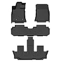 Floor Mats Fit for Subaru Ascent 2019-2025 2026 (7/8 Passenger), All Weather Floor Liner for Ascent Accessories, 3 Rows Full Set Car Floor Mats Heavy Duty