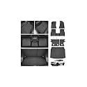 Floor Mats for Jeep Compass 2017-2025 2026, All Weather Cargo Liners for Jeep Compass Accessories, Heavy Duty Trunk Mat with Backrest Mat, Car Accessories