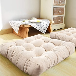 Floor Pillow Square Meditation Pillow for Seating