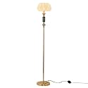 Floor Standing Tall Lamp Imitated Silk White Shade Floor Lamp with Plug Switch Button for Living Room Bedroom Home Office