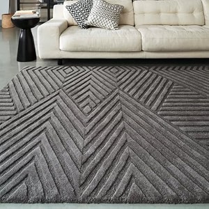 floorfusion 34woolen monterial design premium carpet for living room bedroom drawing room hall and floor size 6 x 8 feet 180x240 cm color charcoal