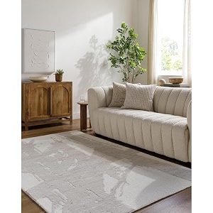 floorfusion 39abstract39 design loop cut premium rug collection woolen carpet for living room bedroom drawing room hall and floor size 10 x 14 feet 300x420 cm color beige amp grey