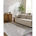 FloorFusion 'Abstract' Design Loop Cut Premium Rug Collection Woolen Carpet for Living Room Bedroom Drawing Room Hall and Floor Size 9 x 12 feet (270x360 cm) Color Beige &amp; Grey