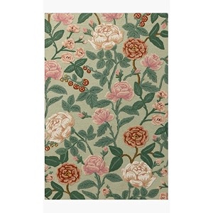 floorfusion 39floral39 design loop pile textured yarn anti shed premium rug collection woolen carpet for living room bedroom drawing room hall and floor size 12 x 18 feet 360x540 cm color multi