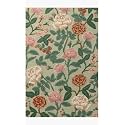 FloorFusion 'Floral' Design Loop Pile Textured Yarn Anti Shed Premium Rug Collection Woolen Carpet for Living Room Bedroom Drawing Room Hall and Floor Size 5 x 8 feet (150x240 cm) Color Multi