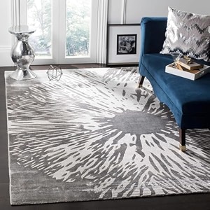 floorfusion 39modern39 design premium rug collection woolen carpet for living room bedroom drawing room hall and floor size 12 x 18 feet 360x540 cm color grey