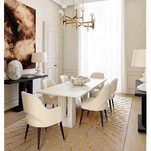 floorfusion 39modern39 design premium rug collection woolen carpet for living room bedroom drawing room hall and floor size 12 x 16 feet 360x480 cm color beige amp gold