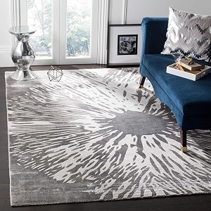 floorfusion 39modern39 design premium rug collection woolen carpet for living room bedroom drawing room hall and floor size 4 x 6 feet 120x180 cm color grey