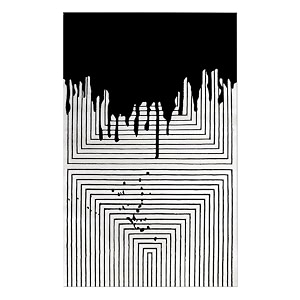 floorfusion 39modern39 design premium rug collection woolen carpet for living room bedroom drawing room hall and floor size 8 x 10 feet 240x300 cm color white amp black