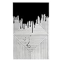 FloorFusion 'Modern' Design Premium Rug Collection Woolen Carpet for Living Room Bedroom Drawing Room Hall and Floor Size 5 x 8 feet (150x240 cm) Color White &amp; Black