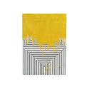 FloorFusion 'Modern' Design Premium Rug Collection Woolen Carpet for Living Room Bedroom Drawing Room Hall and Floor Size 5 x 7 feet (150x210 cm) Color White &amp; Gold