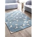 FloorFusion 'Modern' Design Premium Rug Collection Woolen Carpet for Living Room Bedroom Drawing Room Hall and Floor Size 6 x 8 feet (180x240 cm) Color Sky Blue