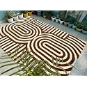 FloorFusion 'Modern' Design Premium Rug Collection Woolen Carpet for Living Room Bedroom Drawing Room Hall and Floor Size 4 x 6 feet (120x180 cm) Color Multi