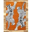 FloorFusion Animal Pattern Premium Rug Collection Woolen Carpet for Living Room Bedroom Drawing Room Hall and Floor Size 5 x 8 feet (150x240 cm) Color Multi