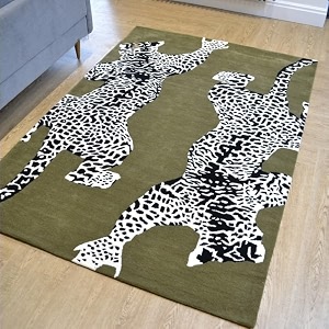 floorfusion animal pattern premium rug collection woolen carpet for living room bedroom drawing room hall and floor size 6 x 8 feet 180x240 cm color multi