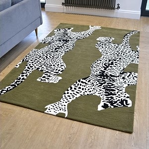 floorfusion animal pattern premium rug collection woolen carpet for living room bedroom drawing room hall and floor size 9 x 12 feet 270x360 cm color multi