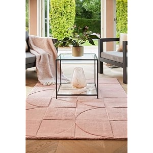 floorfusion 39modern39 design premium rug collection woolen carpet for living room bedroom drawing room hall and floor size 9 x 12 feet 270x360 cm color pink
