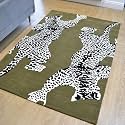 FloorFusion Animal Pattern Premium Rug Collection Woolen Carpet for Living Room Bedroom Drawing Room Hall and Floor Size 6 x 8 feet (180x240 cm) Color Multi