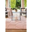 FloorFusion 'Modern' Design Premium Rug Collection Woolen Carpet for Living Room Bedroom Drawing Room Hall and Floor Size 10 x 14 feet (300x420 cm) Color Pink