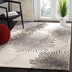 floorfusion firecracker pattern woollen rectangular carpet for living room bedroom drawing room hall and floor size 10 x 14 feet 300x420 cm color multi