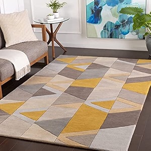 floorfusion modern pattern rectangular carpet for living room size 6x9 feet 180x270 cm color t2 multi