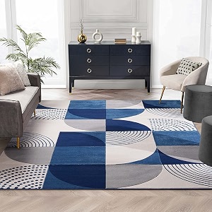 floorfusion modern woollen rectangular carpet for living room bedroom drawing room hall and floor size 5 x 8 feet 150x240 cm color multi