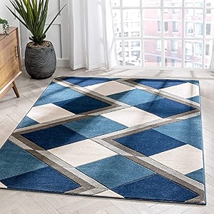 floorfusion modern woollen rectangular carpet for living room bedroom drawing room hall and floor size 5 x 7 feet 150x210 cm color multi