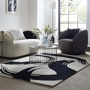 floorfusion modern woollen rectangular carpet for living room bedroom drawing room hall and floor size 5 x 8 feet 150x240 cm color multi