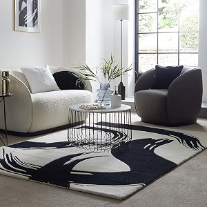 floorfusion modern woollen carpet for living room bedroom drawing room hall and floor size 10 x 14 feet 300x420 cm color multi