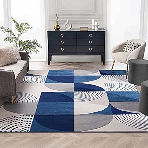floorfusion modern woollen rectangular carpet for living room bedroom drawing room hall and floor size 8 x 10 feet 240x300 cm color multi