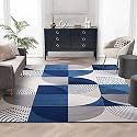 FloorFusion Modern Woollen Rectangular Carpet For Living Room Bedroom Drawing Room Hall And Floor Size 8 X 10 Feet (240X300 Cm) Color Multi