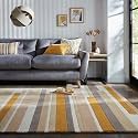 FloorFusion Premium Design Loop &amp; Cut Rectangular Carpet For Living Room Bedroom Drawing Room Hall And Floor Size 4 X 6 Feet (120X180 Cm) Color Multi