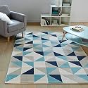 FloorFusion Premium Design Loop &amp; Cut Rectangular Carpet For Living Room Bedroom Drawing Room Hall And Floor Size 12 X 18 Feet (360X540 Cm) Color Multi