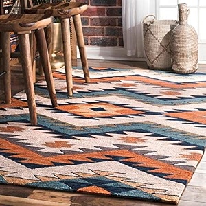 floorfusion premium loop rectangular carpet for living room bedroom drawing room hall and floor size 4 x 6 feet 120x180 cm color multi