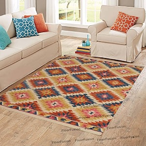 floorfusion premium loop rectangular carpet for living room bedroom drawing room hall and floor size 8 x 10 feet 240x300 cm color multi