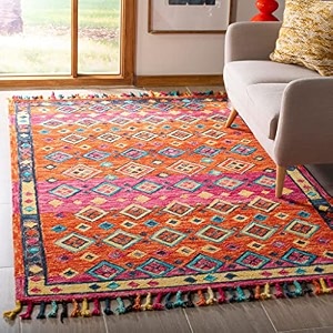 floorfusion premium loop pile rectangular carpet for living room bedroom drawing room hall and floor size 10 x 14 feet 300x420 cm color multi