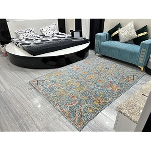 floorfusion premium loop pile rectangular carpet for living room bedroom drawing room hall and floor size 12 x 16 feet 360x480 cm color multi