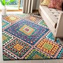 FloorFusion Premium Loop Pile Rectangular Carpet For Living Room Bedroom Drawing Room Hall And Floor Size 5 X 8 Feet (150X240 Cm) Color Multi