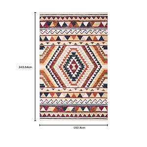 floorfusion premium loop pile rectangular carpet for living room bedroom drawing room hall and floor size 5 x 8 feet 150x240 cm color multi